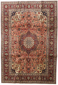  Orientalisk Tabriz Matta 200X291 Brun/Beige Ull, Persien/Iran Carpetvista