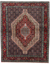  Persialainen Senneh Matot Matto 127X158 Tummanpunainen/Punainen (Villa, Persia/Iran)