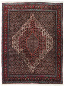 Persisk Senneh Tæppe 127X170 Mørkerød/Rød (Uld, Persien/Iran)