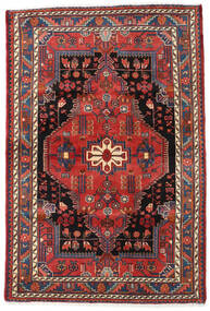 絨毯 ペルシャ ハマダン 114X171 レッド/ダークピンク (ウール, ペルシャ/イラン)