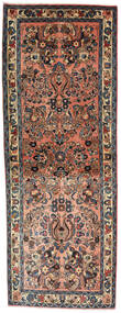 80X220 Sarough Teppich Orientalischer Läufer Dunkelgrau/Braun (Wolle, Persien/Iran) Carpetvista
