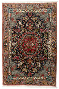  Persian Qum Kork/Silk Rug 111X170 Brown/Beige (Wool, Persia/Iran)