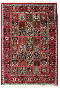  Persisk Ghom Kork/Silke Tæppe 110X157 Brun/Rød ( Persien/Iran)