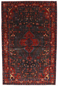 絨毯 ペルシャ ナハバンド 156X245 ダークレッド/レッド (ウール, ペルシャ/イラン)