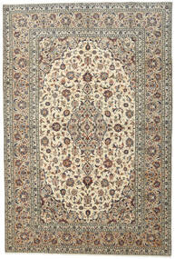 Keshan Teppich 198X292 Beige/Orange Wolle, Persien/Iran Carpetvista