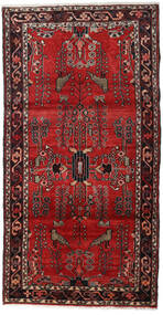  Hamadan Teppich 107X208 Persischer Wollteppich Rot/Dunkelrot Klein Carpetvista