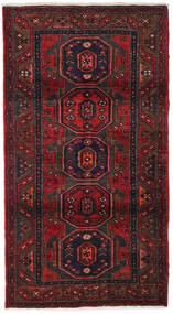 107X200 Hamadan Teppich Orientalischer Dunkelrot/Rot (Wolle, Persien/Iran) Carpetvista