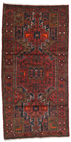  Hamadan Teppich 100X199 Persischer Wollteppich Braun/Rot Klein Carpetvista