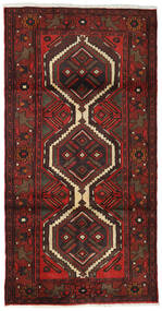  Hamadan Teppich 99X193 Persischer Wollteppich Braun/Rot Klein Carpetvista