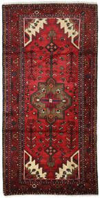  Hamadan Rug 95X188 Persian Wool Dark Red/Red Small Carpetvista