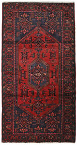  Orientalsk Hamadan Teppe 105X200 Mørk Rød/Rød Ull, Persia/Iran Carpetvista