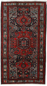 絨毯 ハマダン 103X193 ダークレッド/レッド (ウール, ペルシャ/イラン)