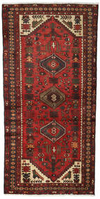  Hamadan Teppich 96X186 Persischer Wollteppich Braun/Rot Klein Carpetvista