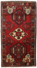  Oriental Hamadan Rug 98X176 Dark Red/Red Wool, Persia/Iran Carpetvista
