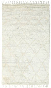  Barchi/Moroccan Berber - Indo 160X230 Tappeto Di Lana Beige/Bianco Carpetvista