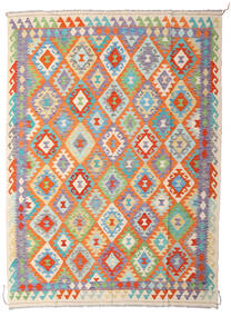  Oriental Kilim Afghan Old Style Rug 178X245 Grey/Beige Wool, Afghanistan Carpetvista