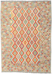 208X294 Tapis Kilim Afghan Old Style D'orient Beige/Jaune (Laine, Afghanistan) Carpetvista