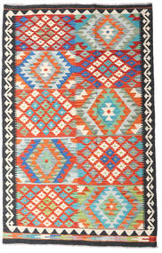 122X195 Tappeto Kilim Afghan Old Style Orientale Rosso/Beige (Lana, Afghanistan) Carpetvista