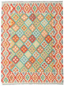 185X245 Kilim Afghan Old Style Rug Oriental Beige/Red (Wool, Afghanistan) Carpetvista