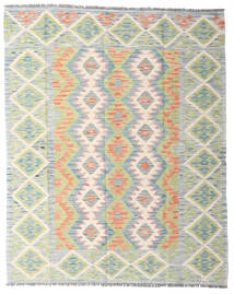 Kelim Afghan Old Stil Teppich 156X194 Beige/Hellgrün Wolle, Afghanistan Carpetvista