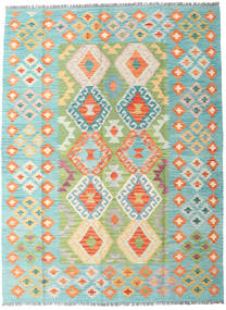 148X199 Kelim Afghan Old Style Vloerkleed Oosters Beige/Groen (Wol, Afghanistan) Carpetvista