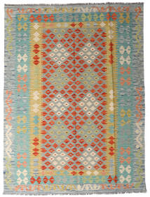 149X198 Kelim Afghan Old Style Tæppe Orientalsk Grå/Beige (Uld, Afghanistan) Carpetvista