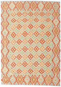 208X293 Kelim Afghan Old Stil Teppich Orientalischer Beige/Gelb (Wolle, Afghanistan) Carpetvista