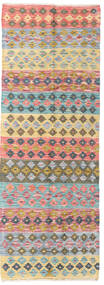  68X191 Kelim Afghan Old Stil Teppich Läufer Beige/Grau Afghanistan Carpetvista