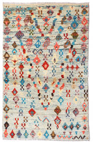 83X132 絨毯 Moroccan Berber - Afghanistan モダン ベージュ/グレー (ウール, アフガニスタン) Carpetvista