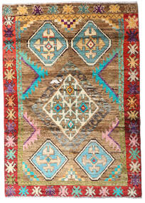  Moroccan Berber - Afghanistan 120X169 ウール 絨毯 ベージュ/茶色 小 Carpetvista