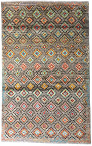 Moroccan Berber - Afghanistan Matta 117X187 Orange/Brun Ull, Afghanistan Carpetvista