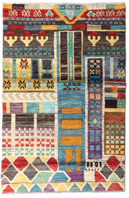  Moroccan Berber - Afghanistan 113X174 ウール 絨毯 グレー/ベージュ 小 Carpetvista