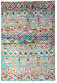  118X173 Tapete Shaggy Pequeno Moroccan Berber - Afghanistan Lã, Carpetvista