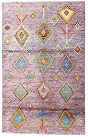 111X178 Moroccan Berber - Afghanistan Teppich Moderner Rot/Hellrosa (Wolle, Afghanistan) Carpetvista