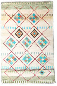 118X184 絨毯 Moroccan Berber - Afghanistan モダン ベージュ/グリーン (ウール, アフガニスタン) Carpetvista