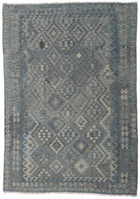 208X290 絨毯 オリエンタル キリム アフガン オールド スタイル グレー/ダークグレー (ウール, アフガニスタン) Carpetvista