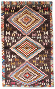 115X191 絨毯 Moroccan Berber - Afghanistan モダン ダークレッド/レッド (ウール, アフガニスタン) Carpetvista