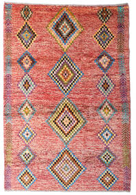 122X179 Tappeto Moroccan Berber - Afghanistan Moderno Rosso/Beige (Lana, Afghanistan) Carpetvista