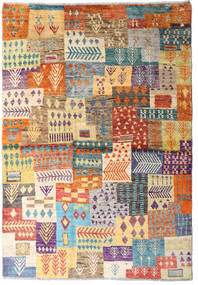 122X177 Tapis Moroccan Berber - Afghanistan Moderne Beige/Orange (Laine, Afghanistan) Carpetvista