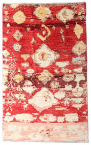  Moroccan Berber - Afghanistan 123X202 Tappeto Di Lana Beige/Rosso Piccolo Carpetvista