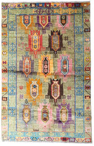 117X182 絨毯 Moroccan Berber - Afghanistan モダン イエロー/ベージュ (ウール, アフガニスタン) Carpetvista