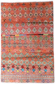  129X180 Moroccan Berber - Afghanistan Vloerkleed Rood/Beige Afghanistan Carpetvista