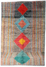 絨毯 Moroccan Berber - Afghanistan 149X216 グレー/ベージュ (ウール, アフガニスタン)