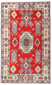 95X154 Tapis Kazak Fine D'orient Rouge/Gris (Laine, Afghanistan) Carpetvista