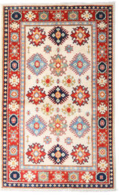  Kazak Fine Rug 93X152 Wool Beige/Red Small Carpetvista