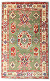  96X157 Kazak Fine Rug Green/Beige Afghanistan Carpetvista