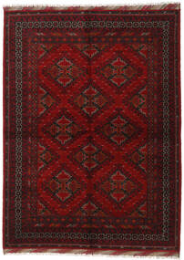  176X240 Afghan Fine Teppich Dunkelrot/Rot Afghanistan Carpetvista