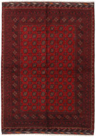Tappeto Orientale Afghan Fine 176X247 Rosso Scuro (Lana, Afghanistan)