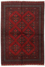 絨毯 オリエンタル アフガン Fine 164X232 ダークレッド/茶色 (ウール, アフガニスタン)