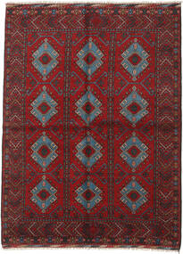  Afghan Fine Teppich 175X234 Dunkelrot/Braun Carpetvista